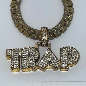 Gold Bling “Trap” Necklace